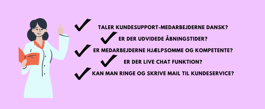 Casino anmeldelser: Kundesupport